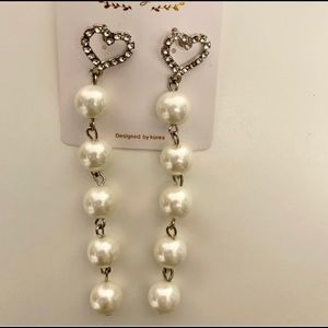 New Dainty Faux Pearl Earrings!